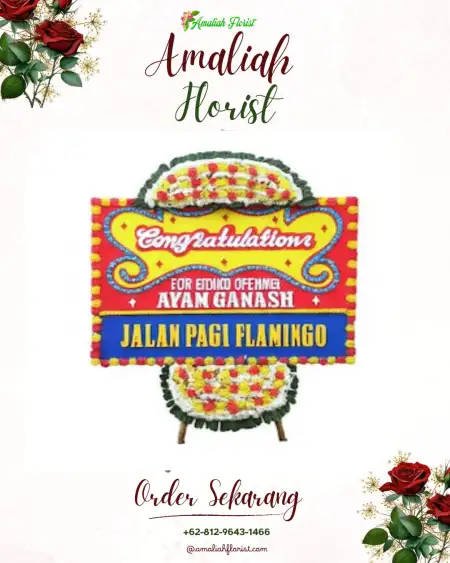 Sewa Papan Bunga Empang